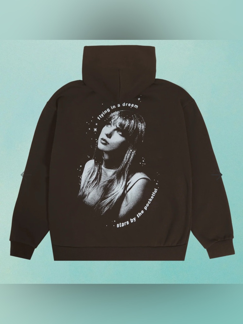 TAYLOR SWIFT MIDNIGHTS LIVING IN A DREAM BROWN HOODIE